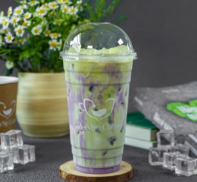 Matcha khoai môn